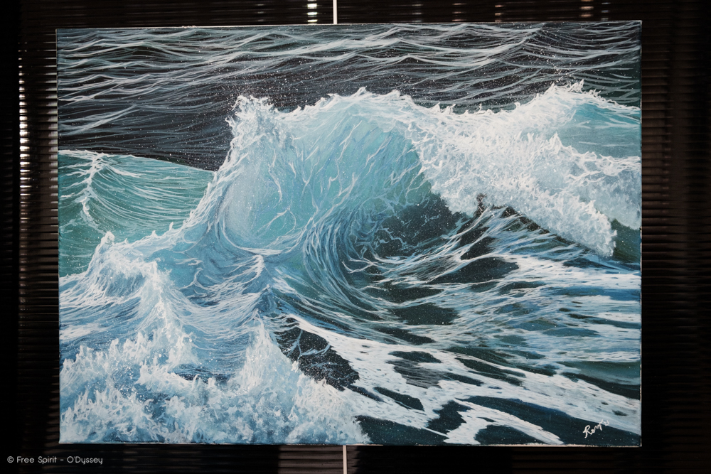 Exposition de peintures artistiques préservation des océans