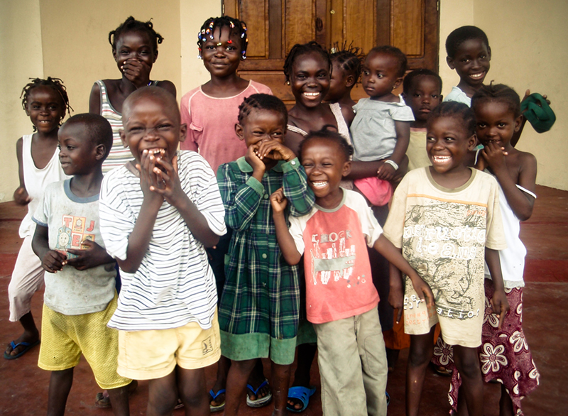 Free Spirit foundation with children orphaned by AIDS in Congo - orphanage